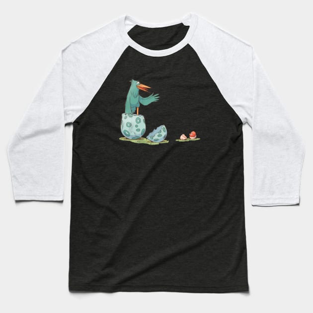 Birds Baseball T-Shirt by Arkel88